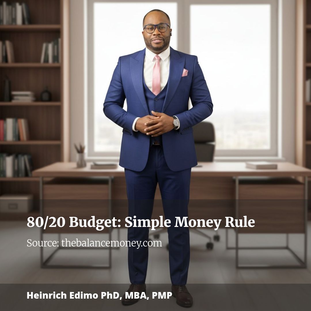 The 80/20 Budget: A Simple Rule for People Who Hate Tracking